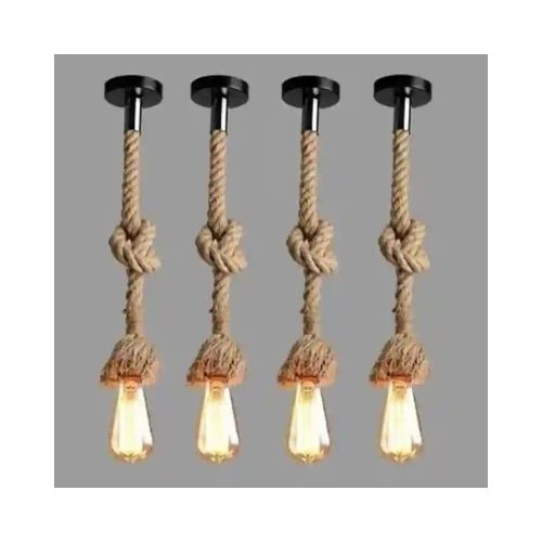 Hanging rope ceiling light 4 series
